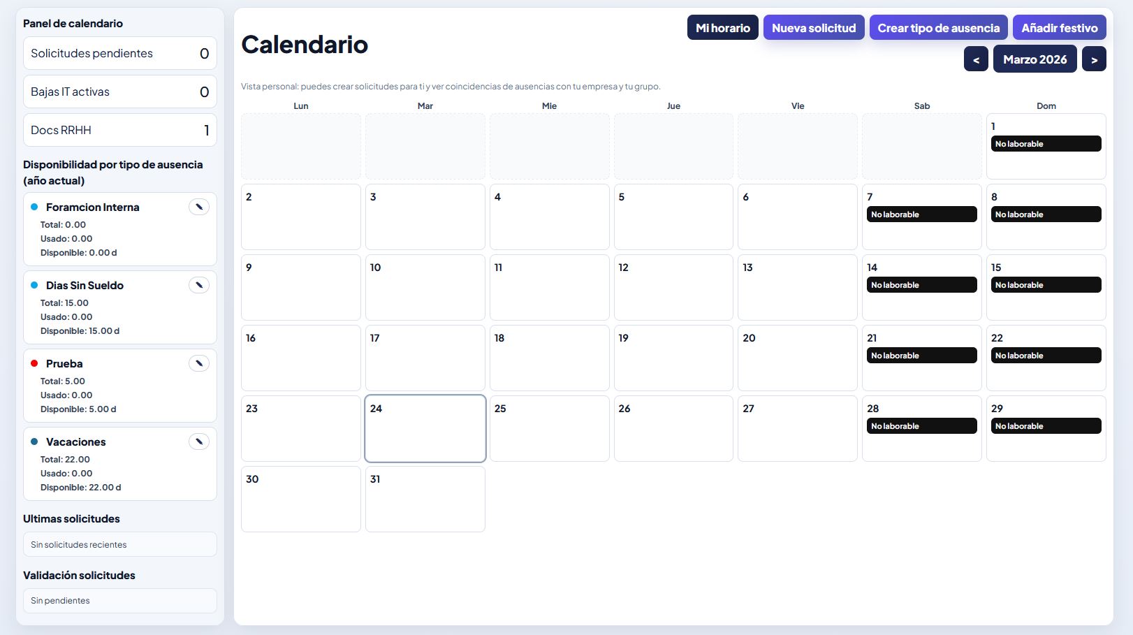 Pantallazo de usuarios y grupos
